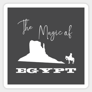 Monument Valley Egypt, white Sticker